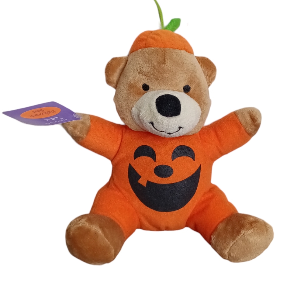 Hallmark Halloween Bear Stuffed Pumpkin